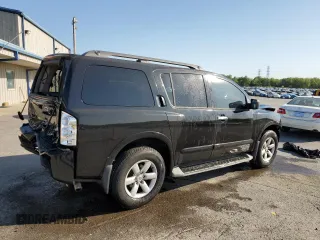 2011 Nissan Armada SV with VIN 5N1BA0ND2BN613062, listed as a Copart auction lot 52912725 with 168,237 mi miles and Salvage Title. Bid and sale history available at DreamBid. Image 3.