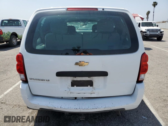 2008 Chevrolet Uplander LS with VIN 1GNDV23138D149954, listed as a Copart auction lot 53263374 with 166,198 mi miles and Non Repairable. Bid and sale history available at carsss.com. Image 6.