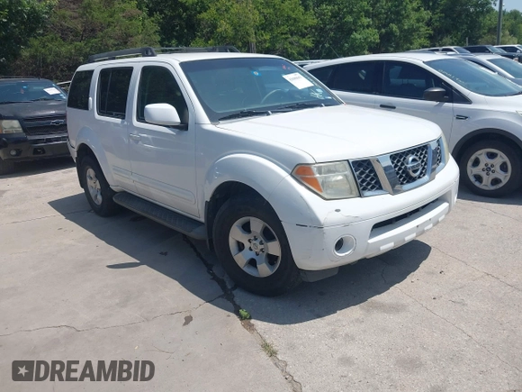 2007 Nissan Pathfinder SE with VIN 5N1AR18U17C626216, listed as a IAAI auction lot 42680663 with 167,255 mi miles and . Bid and sale history available at DreamBid. Image 1.
