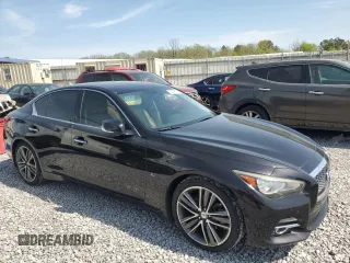 2014 Infiniti Q50 Sport with VIN JN1BV7AP5EM676333, listed as a Copart auction lot 51488305 with 229,972 mi miles and Clean Title. Bid and sale history available at DreamBid. Image 4.