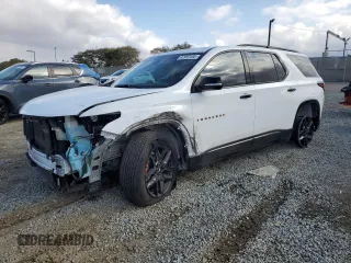 2021 Chevrolet Traverse Premier with VIN 1GNERKKW8MJ132911, listed as a Copart auction lot 42950495 with 72,125 mi miles and Salvage Title. Bid and sale history available at carsss.com. Image 1.