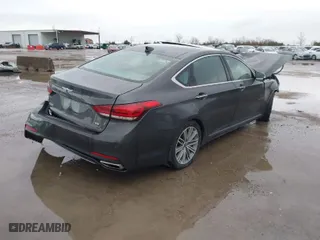 2018 Genesis G80 3.8L with VIN KMHGN4JE7JU238371, listed as a IAAI auction lot 41705521 with 1 mi miles. Bid and sale history available at carsss.com. Image 4.