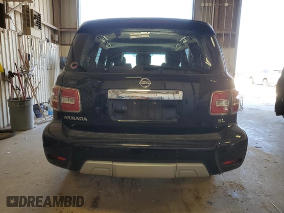 2017 Nissan Armada SV with VIN JN8AY2ND1H9003344, listed as a Copart auction lot 47831535 with 99,856 mi miles and Salvage Title. Bid and sale history available at carsss.com. Image 6.