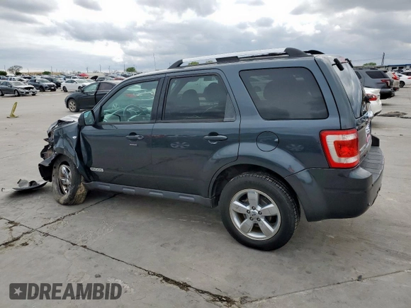 2008 Ford Escape Limited z VIN 1FMCU04138KB77500, wystawiony jako Copart lot #51249415 z przebiegiem 106 667 mil mil oraz Szkoda całkowita • Salvage title. Historia ofert i sprzedaży dostępna na DreamBid. Obrazek 2.