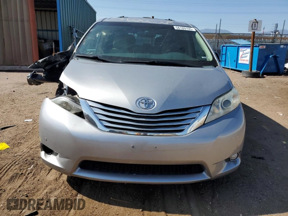 2012 Toyota Sienna XLE with VIN 5TDDK3DC5CS044711, listed as a Copart auction lot 58189195 with 112,172 mi miles and Salvage title. Bid and sale history available at DreamBid. Image 5.