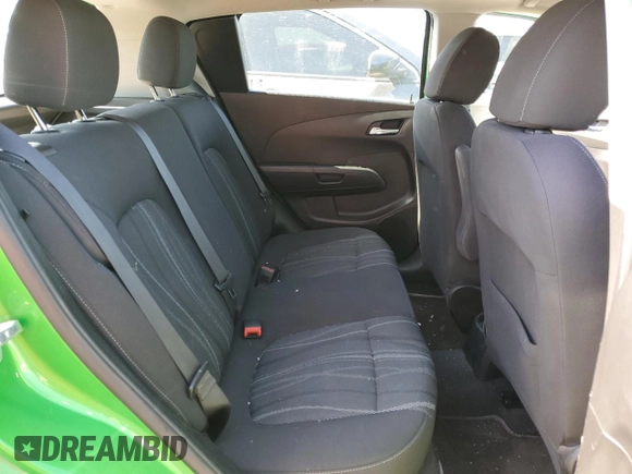 2014 Chevrolet Sonic LT with VIN 1G1JC6SB7E4233377, listed as a Copart auction lot 48409594 with 96,927 mi miles and Salvage Title. Bid and sale history available at carsss.com. Image 10.