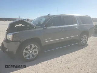 2015 GMC Yukon XL Denali with VIN 1GKS2JKJ3FR743050, listed as a Copart auction lot 50174675 with 143,154 mi miles and Salvage Title. Bid and sale history available at carsss.com. Image 1.
