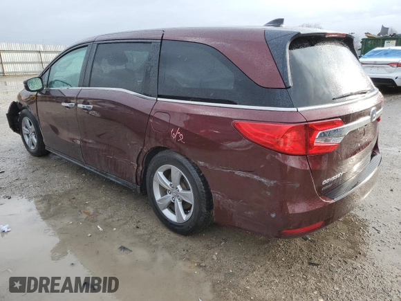 2019 Honda Odyssey EX with VIN 5FNRL6H51KB090958, listed as a Copart auction lot 46678835 with 95,664 mi miles and Salvage Title. Bid and sale history available at carsss.com. Image 2.