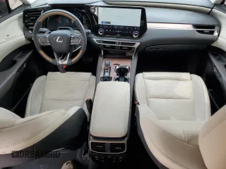 2023 Lexus RX 350 with VIN 2T2BAMBA3PC017342, listed as a Copart auction lot 55048645 with 21,543 mi miles and Salvage title. Bid and sale history available at DreamBid. Image 8.