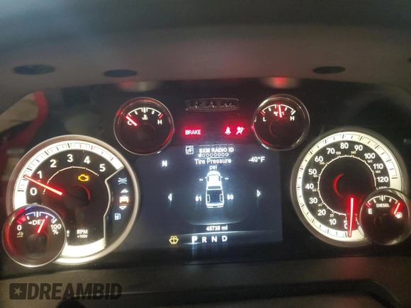 2018 Ram 2500 Big Horn with VIN 3C6UR5DL8JG185265, listed as a Copart auction lot 62773335 with 45,738 mi miles and Salvage title. Bid and sale history available at DreamBid. Image 9.