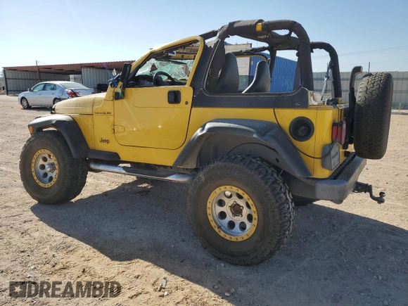 2001 Jeep Wrangler SE with VIN 1J4FA29P81P308796, listed as a Copart auction lot 66028964 with 178,271 mi miles and Salvage Title. Bid and sale history available at carsss.com. Image 2.