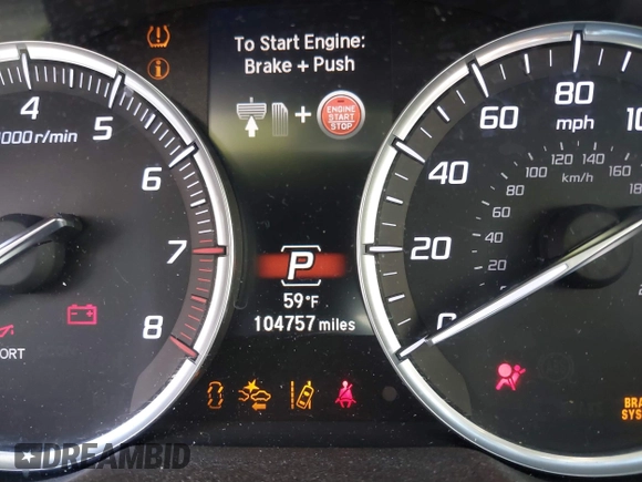 2015 Acura TLX Tech with VIN 19UUB1F51FA014434, listed as a IAAI auction lot 40791595 with 104,757 mi miles. Bid and sale history available at carsss.com. Image 15.