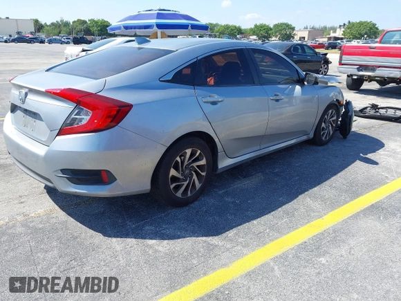2017 Honda Civic Sedan EX with VIN 19XFC2F81HE037541, listed as a IAAI auction lot 41804761 with 119,550 mi miles. Bid and sale history available at carsss.com. Image 4.