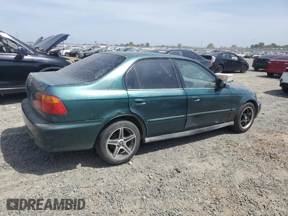 1999 Honda Civic VP z VIN 2HGEJ6618XH522162, wystawiony jako Copart lot #54427665 z przebiegiem 320 807 mil mil oraz Szkoda całkowita • Salvage title. Historia ofert i sprzedaży dostępna na DreamBid. Obrazek 3.
