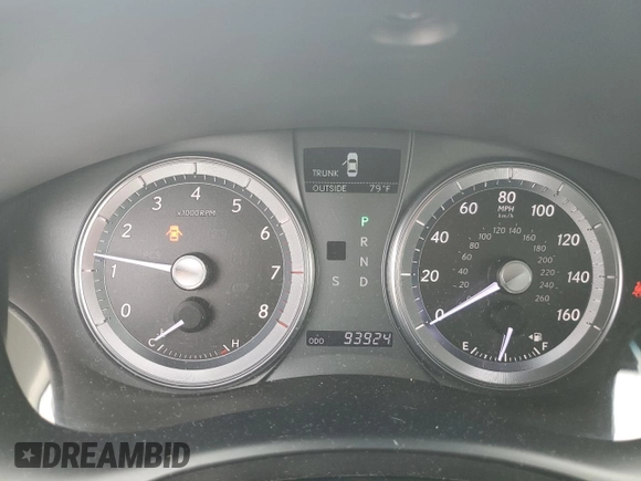 2011 Lexus ES with VIN JTHBK1EGXB2436780, listed as a Copart auction lot 51069105 with 93,924 mi miles and Salvage Title. Bid and sale history available at carsss.com. Image 9.