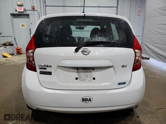 2015 Nissan Note SV with VIN 3N1CE2CP1FL448281, listed as a Copart auction lot 55665145 with 81,934 mi miles and Salvage title. Bid and sale history available at DreamBid. Image 6.