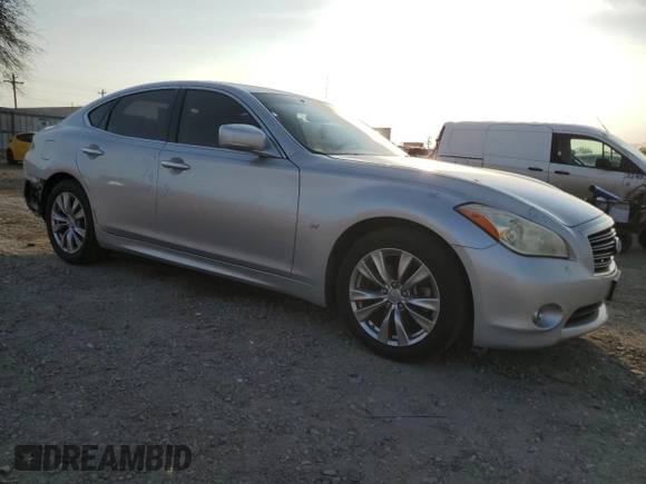 2014 Infiniti M37 with VIN JN1BY1AP1EM260378, listed as a Copart auction lot 44642135 with 133,977 mi miles and Salvage Title. Bid and sale history available at carsss.com. Image 4.