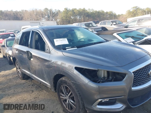 2017 Infiniti QX60 with VIN 5N1DL0MM5HC511960, listed as a IAAI auction lot 41779522 with 145,234 mi miles and . Bid and sale history available at DreamBid. Image 6.