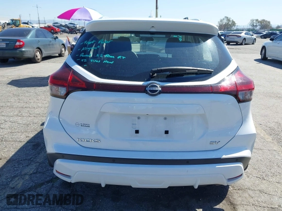 2022 Nissan Kicks SV with VIN 3N1CP5CVXNL496886, listed as a IAAI auction lot 41834899 with 23,395 mi miles and . Bid and sale history available at DreamBid. Image 17.