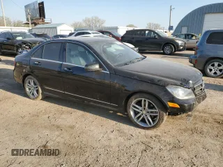 2014 Mercedes-Benz C 250 Sport with VIN WDDGF4HB5ER311927, listed as a Copart auction lot 52055205 with 89,952 mi miles and Salvage title. Bid and sale history available at DreamBid. Image 4.