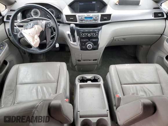 2013 Honda Odyssey EX-L with VIN 5FNRL5H61DB026098, listed as a Copart auction lot 51794625 with 124,471 mi miles and Salvage Title. Bid and sale history available at carsss.com. Image 8.