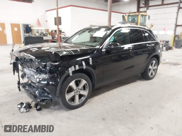2019 Mercedes-Benz GLC with VIN WDC0G4KB1KV171258, listed as a IAAI auction lot 41895553 with 77,363 mi miles. Bid and sale history available at carsss.com. Image 18.