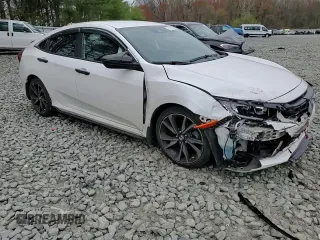2019 Honda Civic Sport with VIN 2HGFC2F87KH513286, listed as a Copart auction lot 52753625 with 52,896 mi miles and Salvage Title. Bid and sale history available at DreamBid. Image 11.