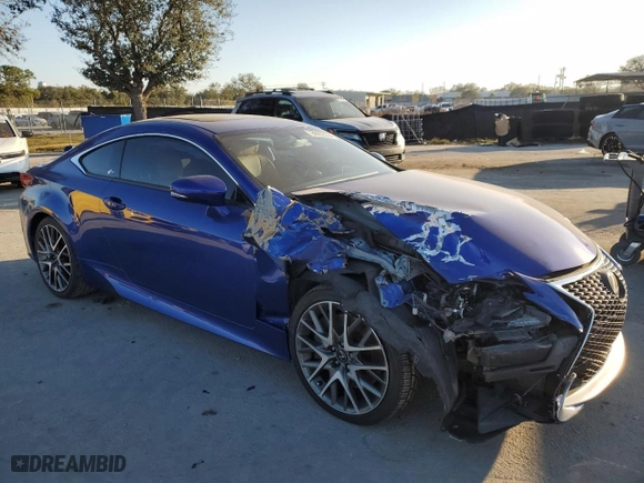 2016 Lexus RC 200t with VIN JTHHA5BC1G5002047, listed as a Copart auction lot 86952354 with 72,721 mi miles and Salvage Title. Bid and sale history available at carsss.com. Image 4.
