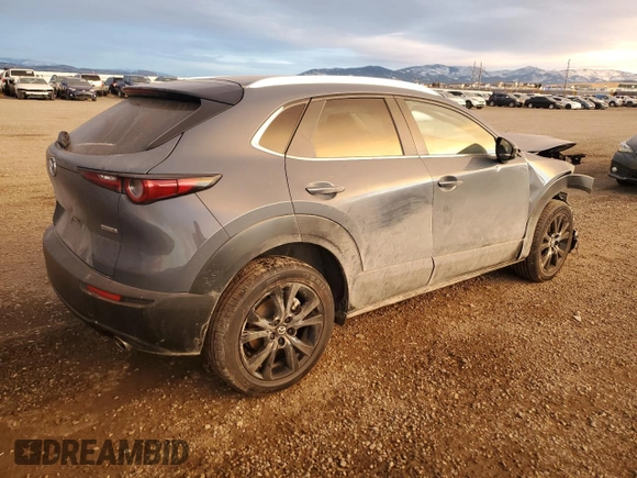 2022 Mazda CX-30 S Preferred with VIN 3MVDMBCL4NM439051, listed as a Copart auction lot 85597694 with 24,425 mi miles and Salvage Title. Bid and sale history available at carsss.com. Image 3.