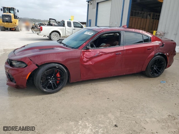 2022 Dodge Charger SRT Hellcat Widebody with VIN 2C3CDXL94NH102719, listed as a Copart auction lot 47627965 with 22,328 mi miles and Clean Title. Bid and sale history available at carsss.com. Image 1.