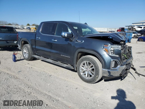 2021 GMC Sierra 1500 Limited SLT with VIN 1GTU9DETXMZ399972, listed as a Copart auction lot 77213004 with 42,588 mi miles and Salvage Title. Bid and sale history available at carsss.com. Image 4.