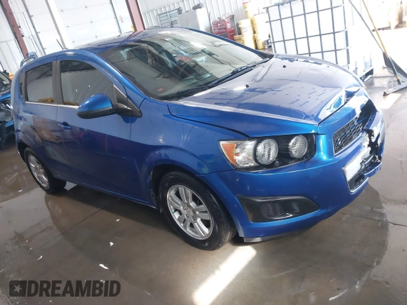 2016 Chevrolet Sonic LT with VIN 1G1JC6SH5G4163790, listed as a IAAI auction lot 41629040 with 82,381 mi miles. Bid and sale history available at carsss.com. Image 1.