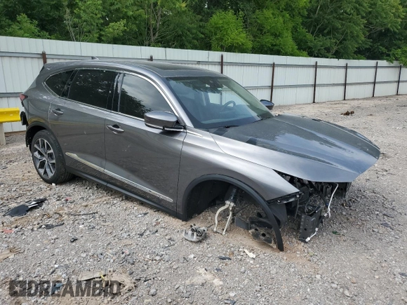 2023 Acura MDX Technology z VIN 5J8YE1H45PL003309, wystawiony jako Copart lot #54573035 z przebiegiem Nie podano mil oraz Szkoda całkowita • Salvage title. Historia ofert i sprzedaży dostępna na DreamBid. Obrazek 4.
