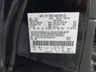 2012 Ford Escape Limited с VIN 1FMCU9E76CKB99149, выставлен на аукционе IAAI как лот 42704361 с пробегом 151 286 миль миль и . История ставок и продаж доступна на DreamBid. Изображение 9.