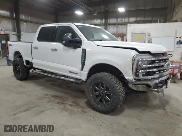 2024 Ford F-250 XL with VIN 1FT8W2BM1REF55987, listed as a Copart auction lot 52997625 with 11 mi miles and Salvage title. Bid and sale history available at DreamBid. Image 4.