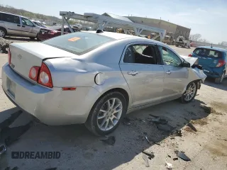 2012 Chevrolet Malibu LTZ with VIN 1G1ZG5E7XCF359937, listed as a Copart auction lot 52344445 with Not Provided miles and Salvage Title. Bid and sale history available at DreamBid. Image 3.
