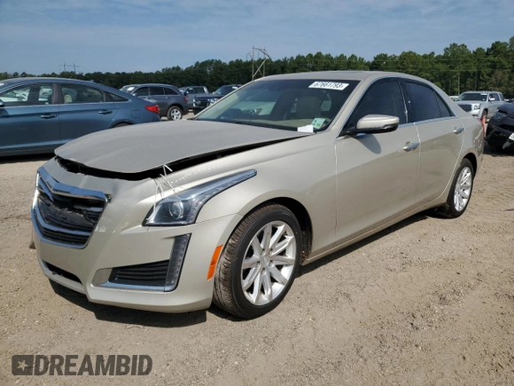 2015 Cadillac CTS Luxury RWD with VIN 1G6AR5SXXF0112477, listed as a Copart auction lot 74212684 with 63,257 mi miles and Salvage Title. Bid and sale history available at DreamBid. Image 1.