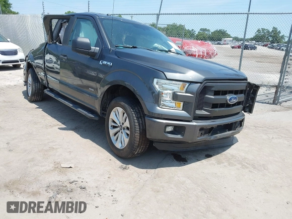 2016 Ford F-150 XL with VIN 1FTEX1CP2GFB94232, listed as a IAAI auction lot 42336873 with 107,594 mi miles and . Bid and sale history available at DreamBid. Image 1.