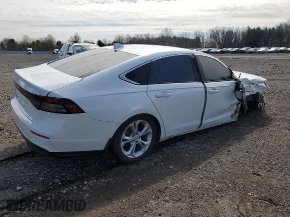2023 Honda Accord Sedan LX with VIN 1HGCY1F27PA045365, listed as a Copart auction lot 52295845 with Not Provided miles and Clean Title. Bid and sale history available at carsss.com. Image 3.