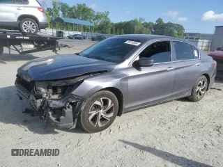 2016 Honda Accord Sedan LX with VIN 1HGCR2F33GA006039, listed as a Copart auction lot 52816994 with 177,019 mi miles and Salvage Title. Bid and sale history available at carsss.com. Image 1.