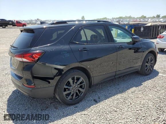 2023 Chevrolet Equinox RS with VIN 3GNAXMEG6PL141852, listed as a Copart auction lot 57646895 with 45,017 mi miles and Salvage title. Bid and sale history available at DreamBid. Image 3.