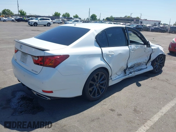 2013 Lexus GS 350 with VIN JTHBE1BLXD5022666, listed as a IAAI auction lot 42598832 with 112,247 mi miles and . Bid and sale history available at DreamBid. Image 4.