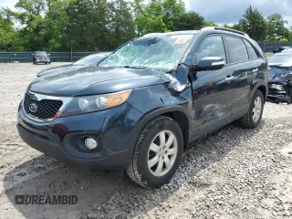2013 Kia Sorento LX with VIN 5XYKT4A6XDG351167, listed as a Copart auction lot 59327815 with 114,499 mi miles and Salvage title. Bid and sale history available at DreamBid. Image 1.
