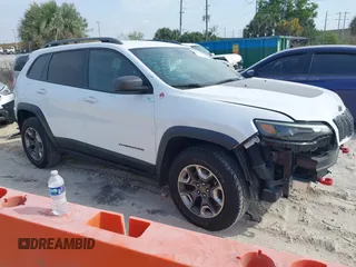2019 Jeep Cherokee Trailhawk Elite with VIN 1C4PJMBN3KD487461, listed as a IAAI auction lot 41869751 with 91,197 mi miles and . Bid and sale history available at DreamBid. Image 14.