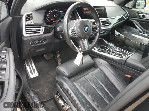 2020 BMW X5 M50i with VIN 5UXJU4C04L9C63640, listed as a Copart auction lot 63215564 with 45,172 mi miles and Salvage Title. Bid and sale history available at carsss.com. Image 8.