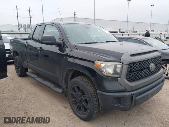 2019 Toyota Tundra SR with VIN 5TFRM5F1XKX143105, listed as a IAAI auction lot 41274567 with 180,602 mi miles and . Bid and sale history available at DreamBid. Image 1.