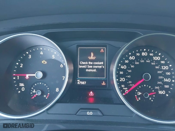 2019 Volkswagen Tiguan S with VIN 3VV1B7AX4KM009210, listed as a IAAI auction lot 41864482 with 47,987 mi miles. Bid and sale history available at carsss.com. Image 16.