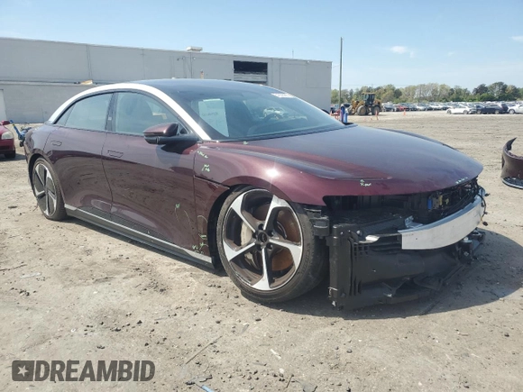 2023 Lucid Air Touring z VIN 50EA1TEA9PA004570, wystawiony jako Copart lot #51908985 z przebiegiem Nie podano mil oraz Szkody całkowita. Historia ofert i sprzedaży dostępna na DreamBid. Obrazek 4.