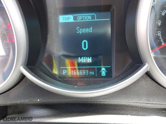 2015 Chevrolet Cruze LS with VIN 1G1PA5SH5F7153512, listed as a IAAI auction lot 42004713 with 166,693 mi miles. Bid and sale history available at carsss.com. Image 7.