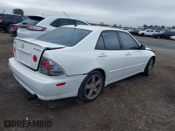 2004 Lexus IS 300/350 with VIN JTHBD192940085979, listed as a IAAI auction lot 41758568 with 224,159 mi miles and . Bid and sale history available at DreamBid. Image 4.